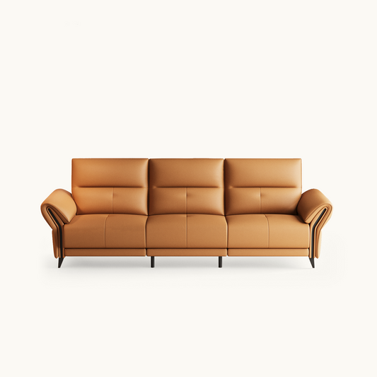 3 Seater Power Recliner Sofa 112.5" with USB Port & Solid Wood Frame