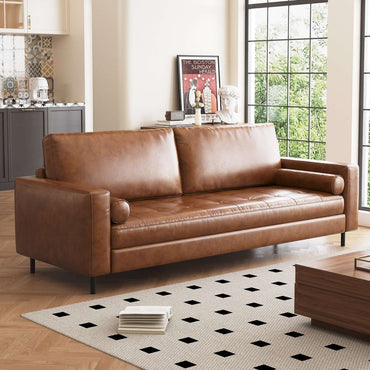 Sofa C15 - FK - M001 Mid - Century Modern Solid Larch Frame 80.31" - FamiDear