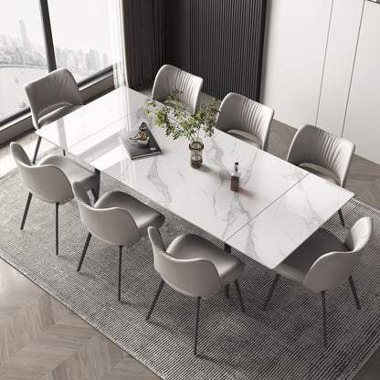 Dining Table WNSH1868 Modern Can Seat 6-10 People Extendable 62.9" to 94.4"