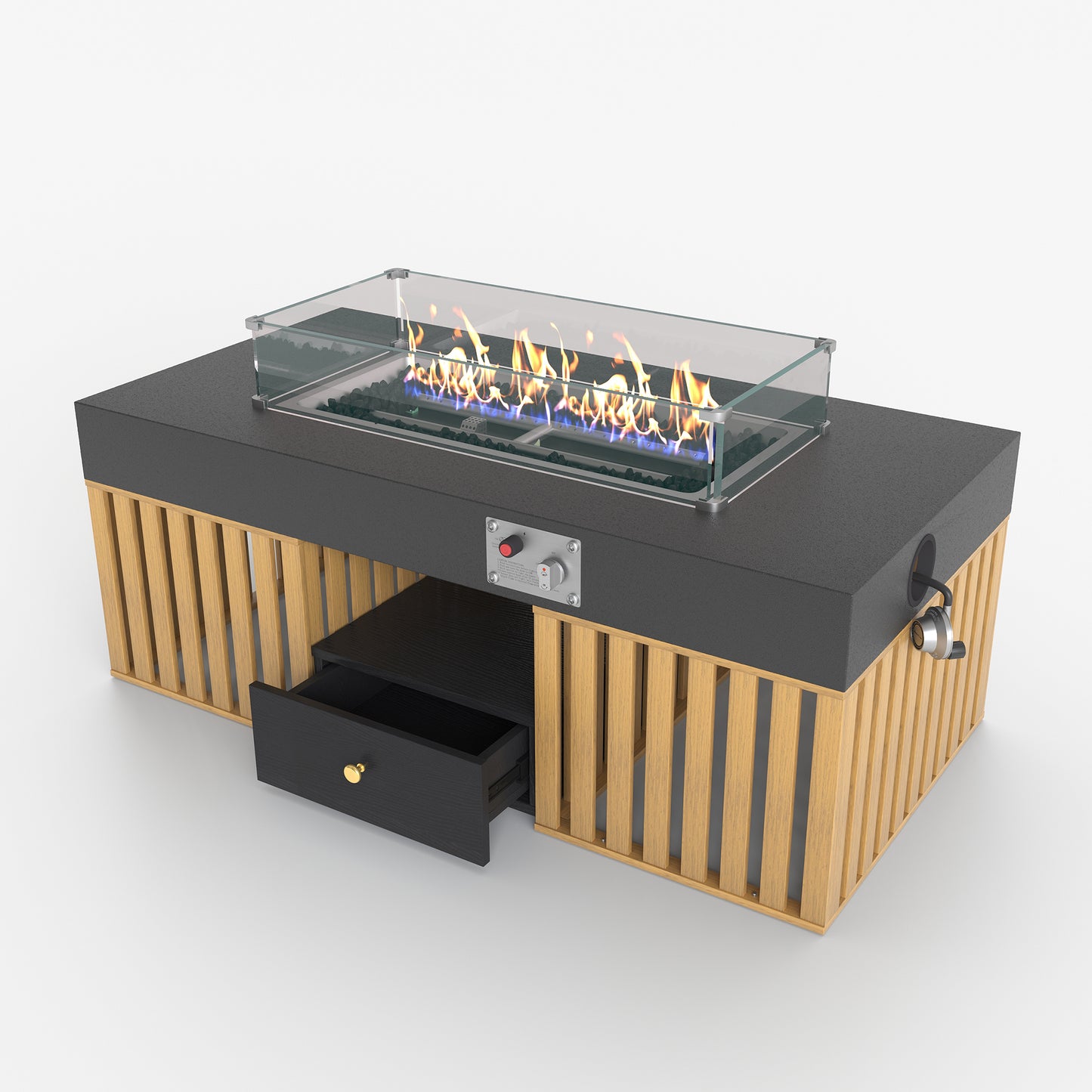 Coffee Table HLCJ028 Modern Outdoor Natural Gas Stove 47.24"
