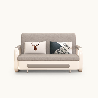 Pull-Out Sofa Bed with Storage Chaise for Small Living Spaces