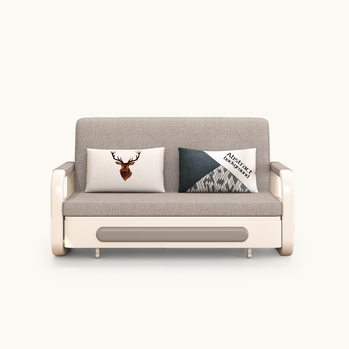 Pull-Out Sofa Bed with Storage Chaise for Small Living Spaces