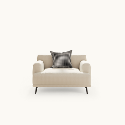 Modern Cotton Linen Sofa 41.3"-110.2" with Durable Fabric & Solid Larch Wood Frame