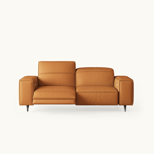 Loveseat Power Recliner Sofa 76.77" with USB Ports & Adjustable Headrests