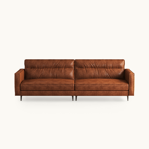 Mid-Century Modern Sofa with Deep Seats for Living Rooms