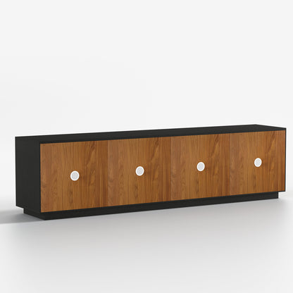 TV Stand YSTVG029 Mid-Century Modern Cable Management 4-Door 87.79"