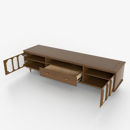 TV Stand DSG2183 Mid-Century Modern Cable Management Spacious Storage 78.74"