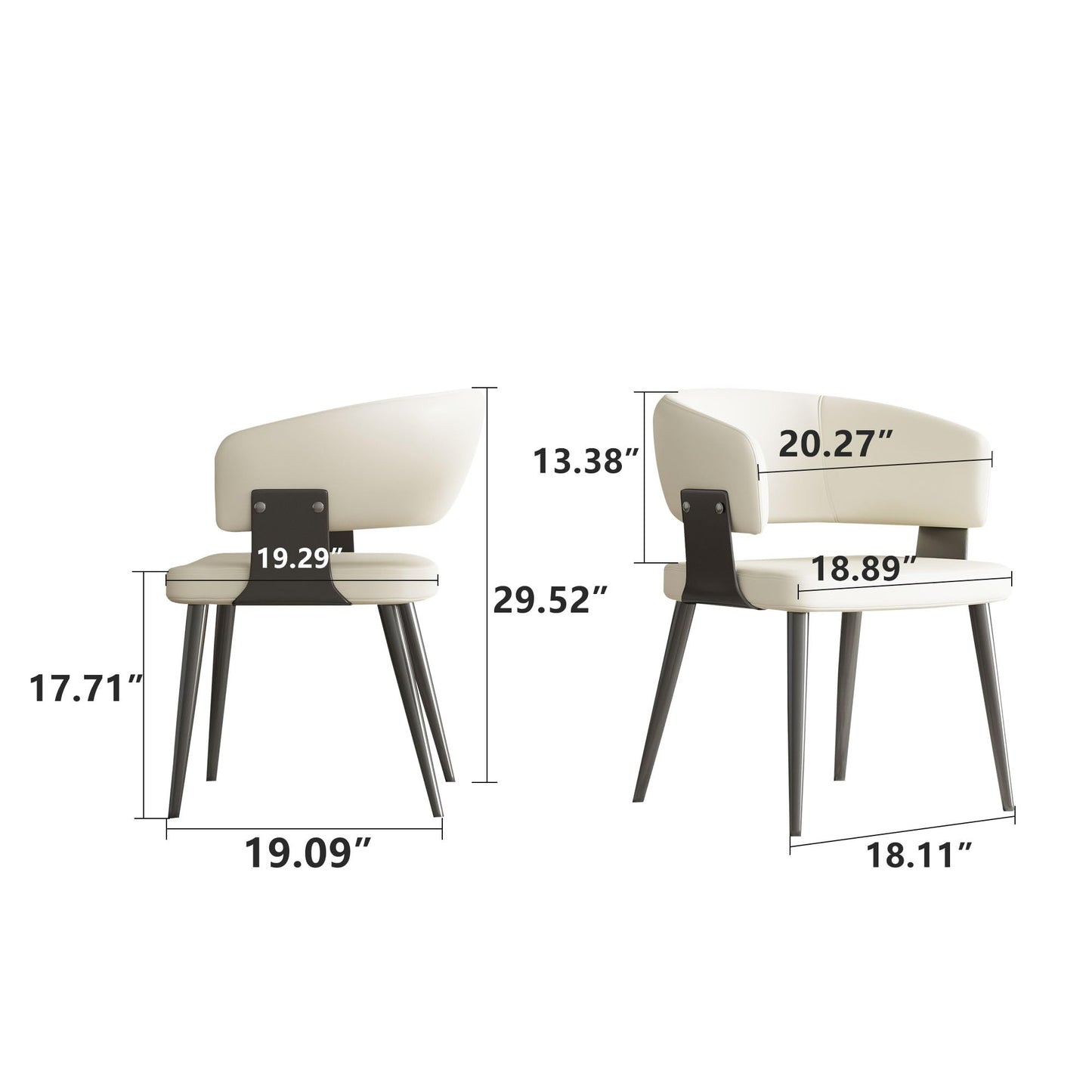 Dining Chair Modern Upholstered Dining Chair Seat (Set of 2)