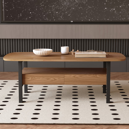 Coffee Table YSCJ680 Mid-Century Modern Spacious Storage 47.2"