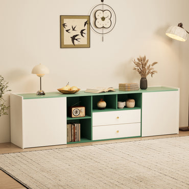 TV Stand T03-FK-M001 Modern Cable Management Flexible Storage 78.74"