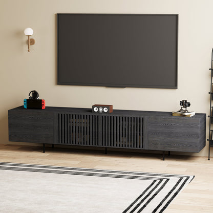 TV Stand YSTVB Mid-Century Modern Cable Management 4-Door 94.48"