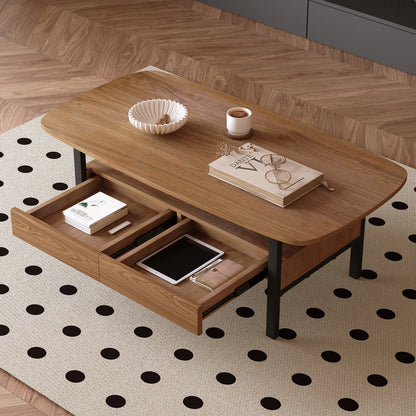 Coffee Table YSCJ680 Mid-Century Modern Spacious Storage 47.2"