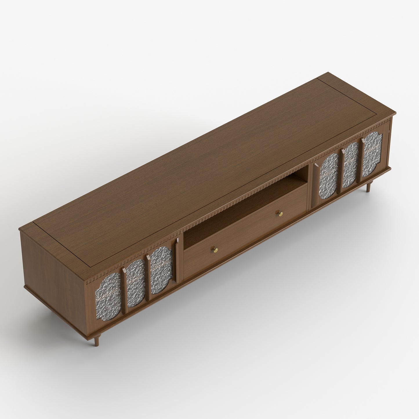 TV Stand DSG2183 Mid-Century Modern Cable Management Spacious Storage 78.74"