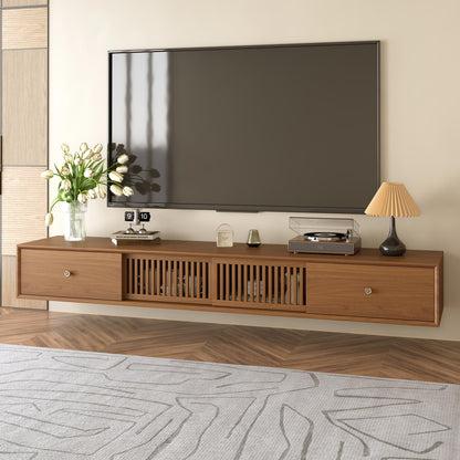 TV Stand YJJDDGBG Mid-Century Modern Floating TV Cabinet 78.7"