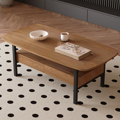 Coffee Table YSCJ680 Mid-Century Modern Spacious Storage 47.2"