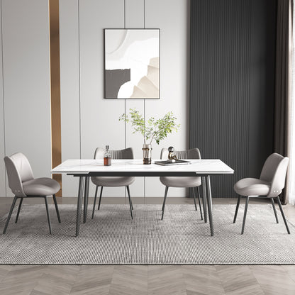 Dining Table WNSH1868 Modern Can Seat 6-10 People Extendable 62.9" to 94.4"