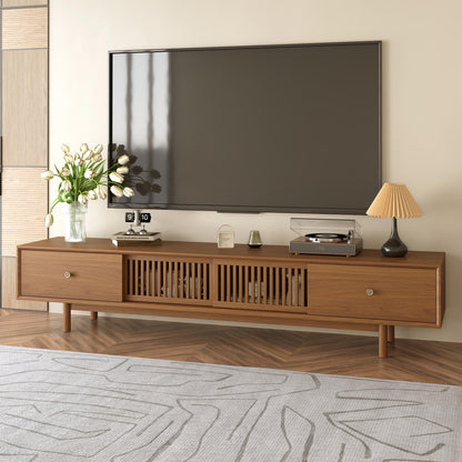 TV Stand YJJDDG818 Mid-Century Modern Spacious Storage 78.7"