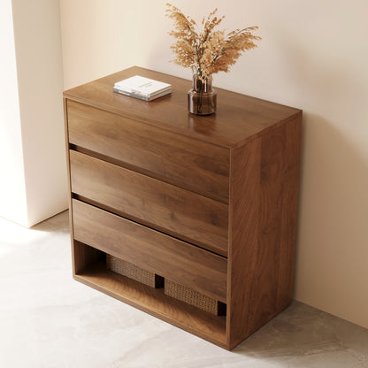 Cabinet CWG599B2 Mid-Century Modern with 3 Drawers Easy-Access Storage 29.52"