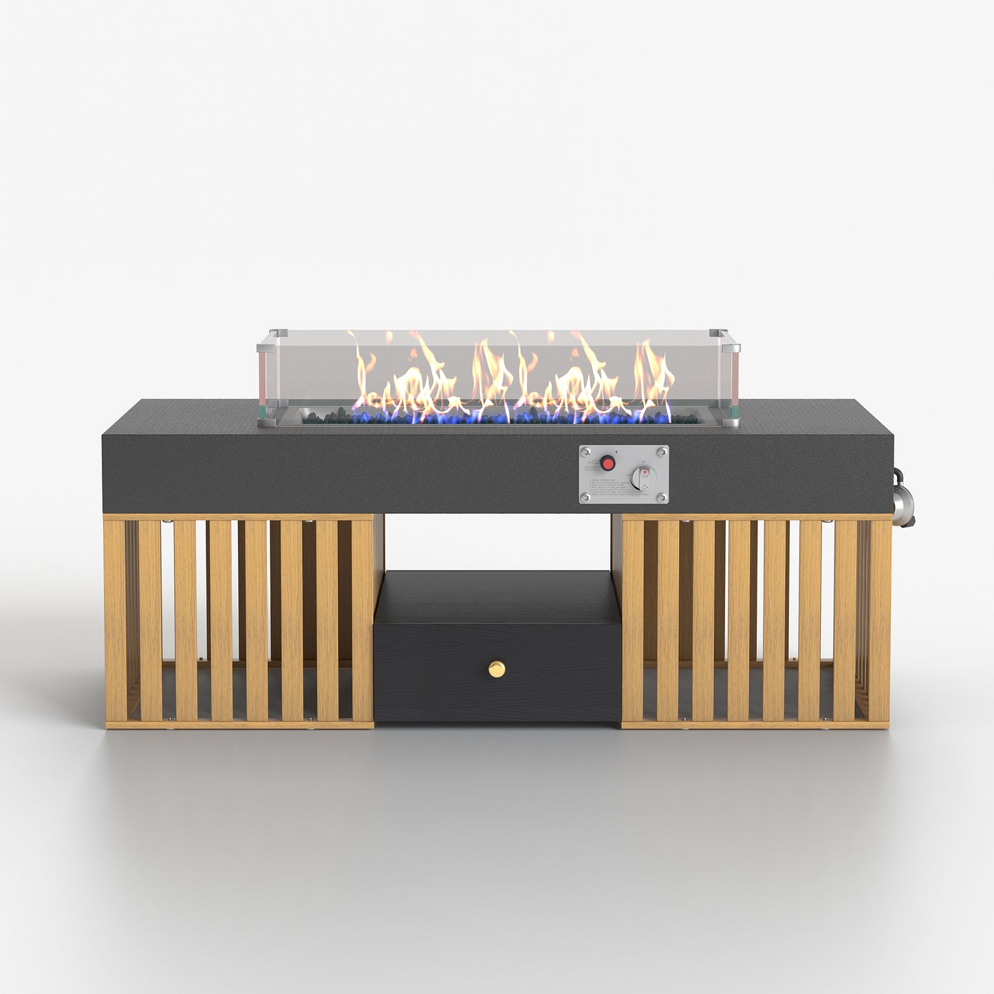 Coffee Table HLCJ028 Modern Outdoor Natural Gas Stove 47.24"