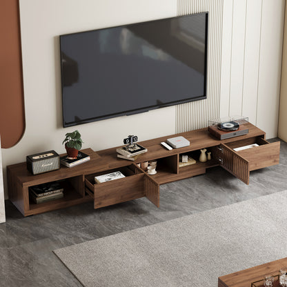 TV Stand LSDSG2M Mid-Century Modern Cable Management Scalable Design 78.54"-103"
