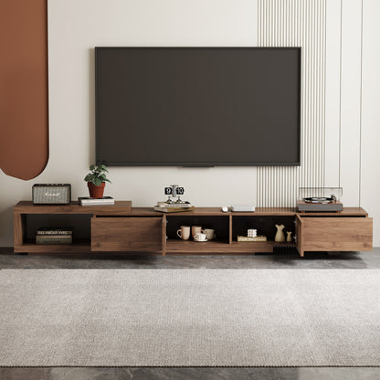 TV Stand LSDSG2M Mid-Century Modern Cable Management Scalable Design 78.54"-103"