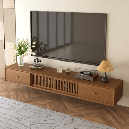 TV Stand YJJDDGBG Mid-Century Modern Floating TV Cabinet 78.7"