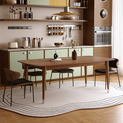 Dining Table MDCZ1600  Mid-Century Modern Laminated Solid Wood  62.9"