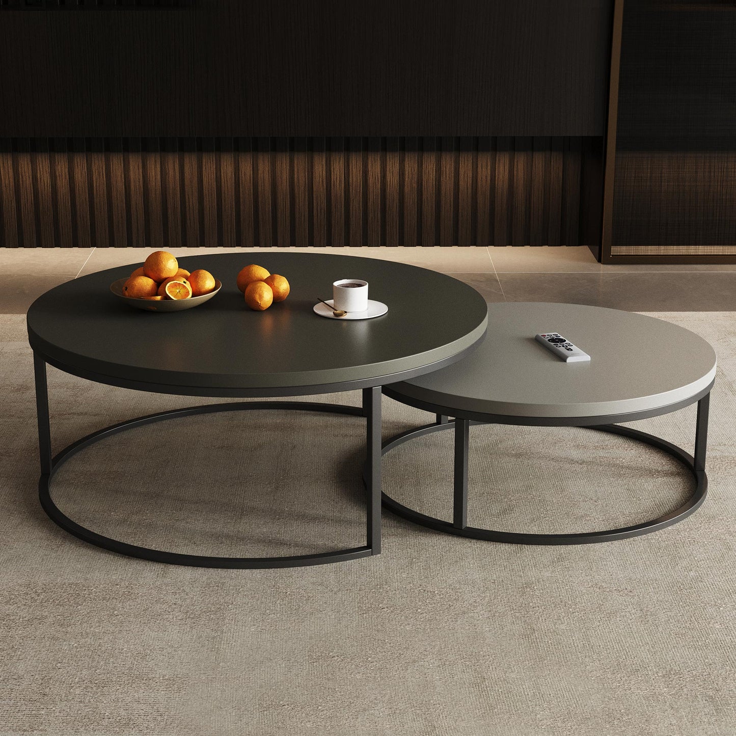 Coffee Table ZHCJG119 Modern Rotundity 55.2" (Set of 2)