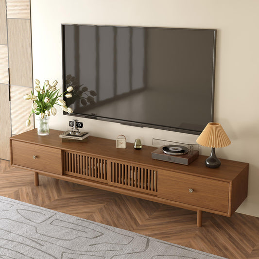 TV Stand YJJDDG818 Mid-Century Modern Spacious Storage 78.7"