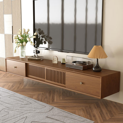 TV Stand YJJDDGBG Mid-Century Modern Floating TV Cabinet 78.7"