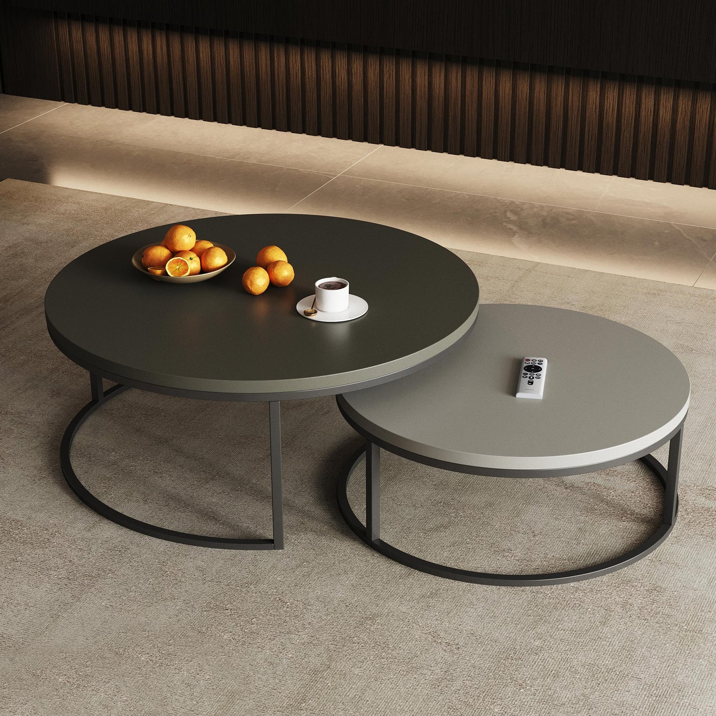 Coffee Table ZHCJG119 Modern Rotundity 55.2" (Set of 2)