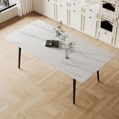 Dining Table WHSH1125 Modern Marble Tabletop 70.8"