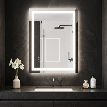 LED Bathroom Mirror with Anti-Fog, Front & Back Lighting