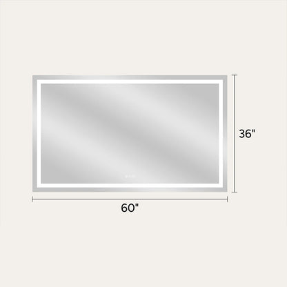 LED Bathroom Mirror with Anti-Fog, Front & Back Lighting