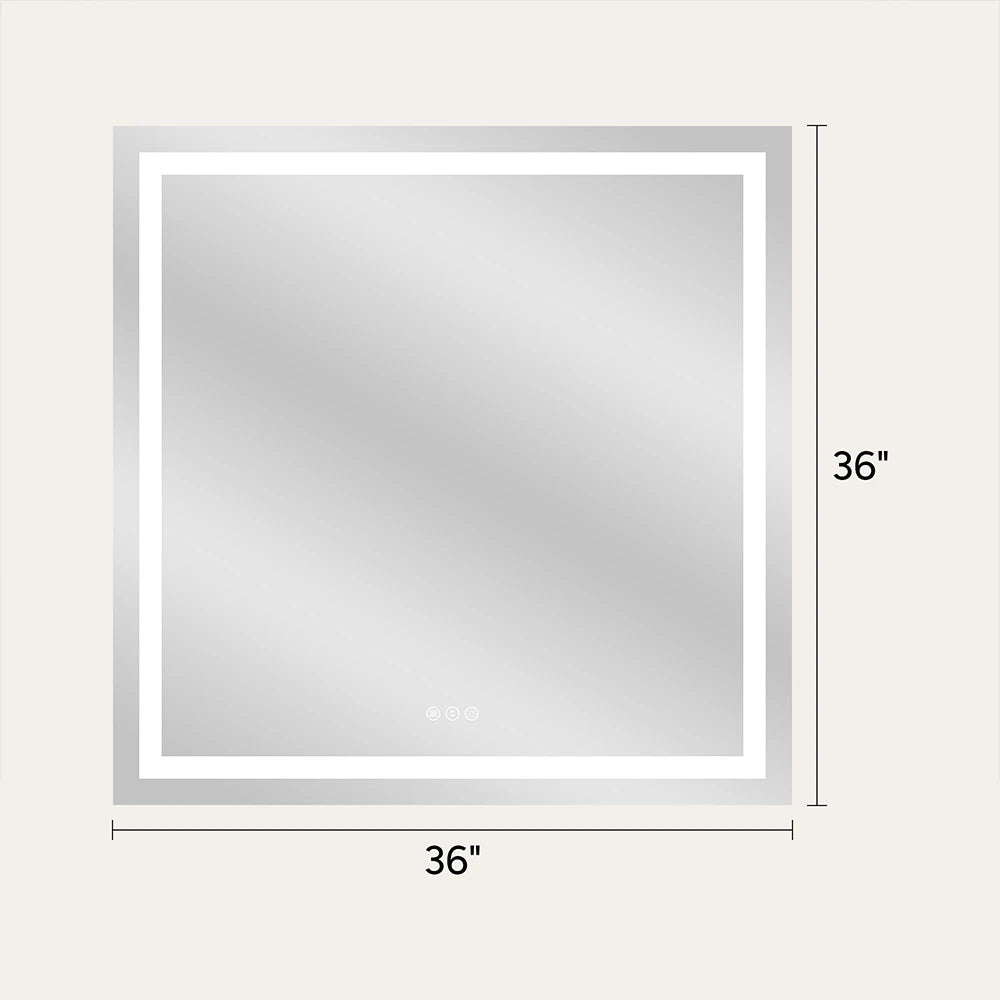 LED Bathroom Mirror with Anti-Fog, Front & Back Lighting