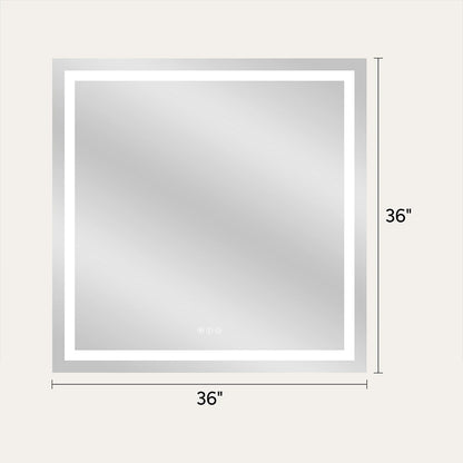 LED Bathroom Mirror with Anti-Fog, Front & Back Lighting