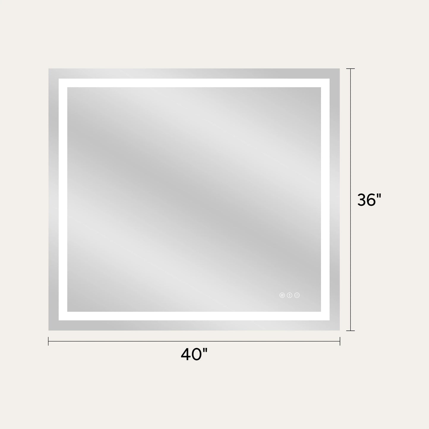 LED Bathroom Mirror with Anti-Fog, Front & Back Lighting