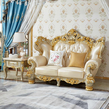 Versailles Royale Luxury Sofa Set – European Baroque Gold Carved Living Room Collection