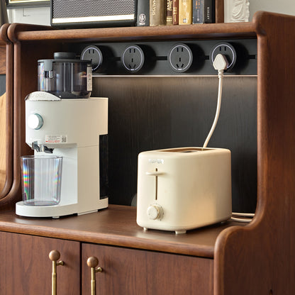 Alden Vintage Entryway Cabinet with Doors, Hooks and Drawer Storage