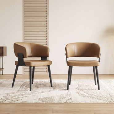 Modern Upholstered Dining Chairs Set of 2 D57-FK-M002