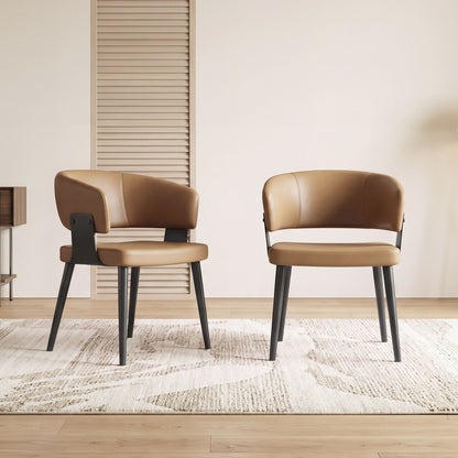 Modern Upholstered Dining Chairs Set of 2 D57-FK-M002