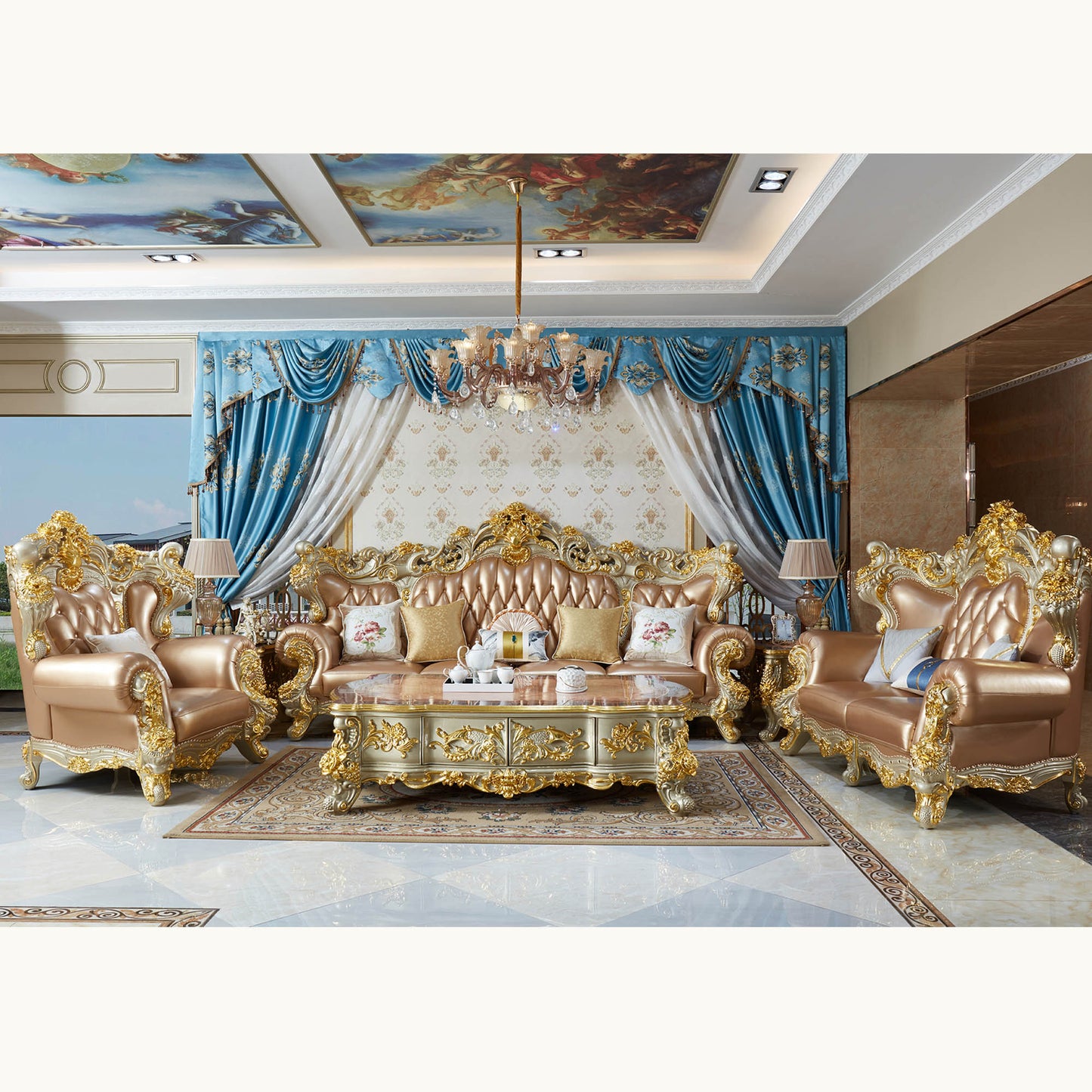 Versailles Imperial Sofa Set – Luxury French Rococo Living Room Collection