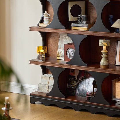 Orion Vintage Open Bookcase, Mid-Century Display Storage Shelf