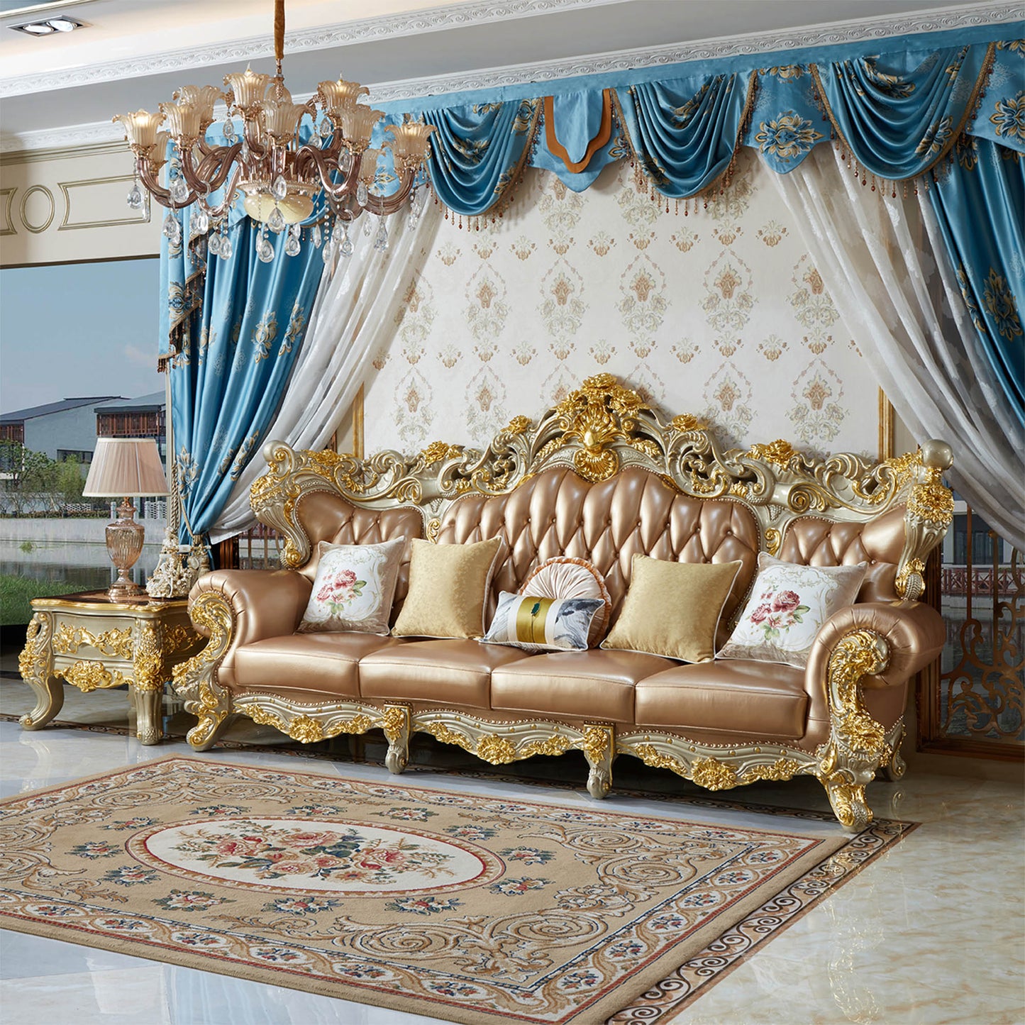 Versailles Imperial Sofa Set – Luxury French Rococo Living Room Collection