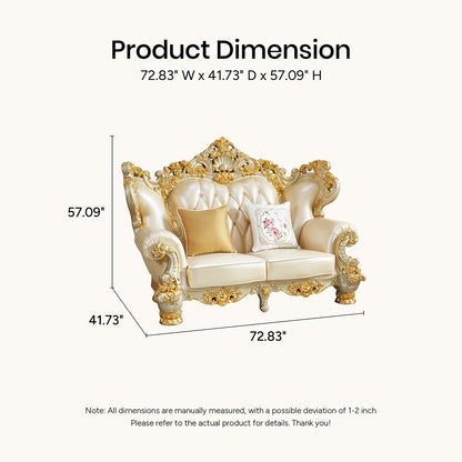 Versailles Royale Luxury Sofa Set – European Baroque Gold Carved Living Room Collection