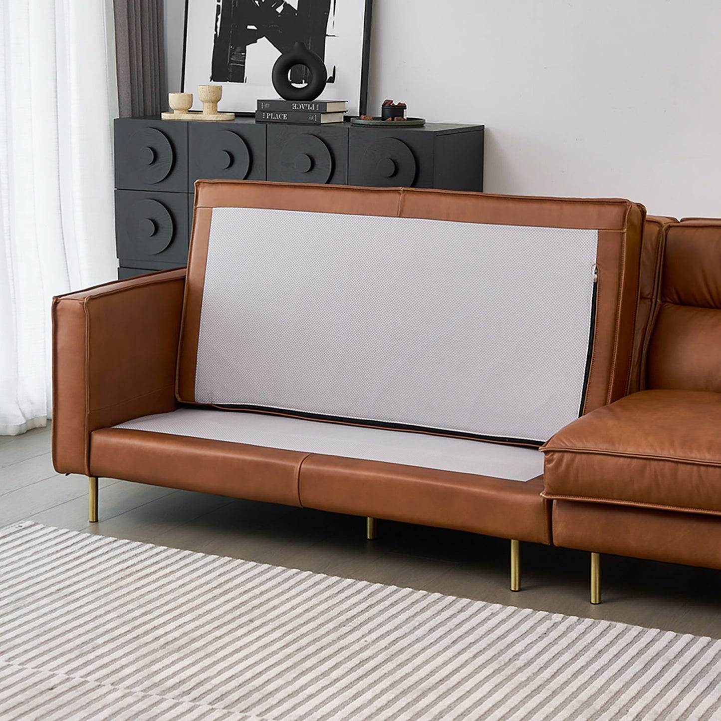 Shendu Genuine Leather Sofa (94” / 102” / 110”)