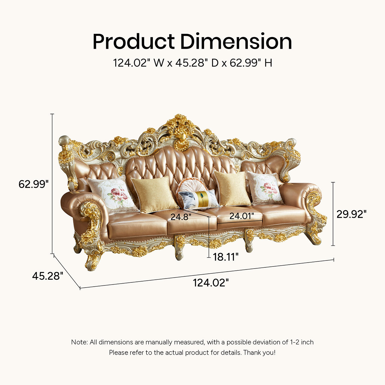 Versailles Imperial Sofa Set – Luxury French Rococo Living Room Collection