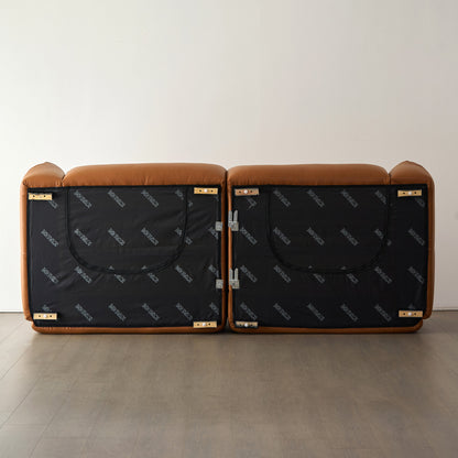 Karl Genuine Leather Sofa (87” / 94” / 102” / 110”)