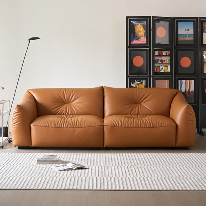 Karl Genuine Leather Sofa (87” / 94” / 102” / 110”)