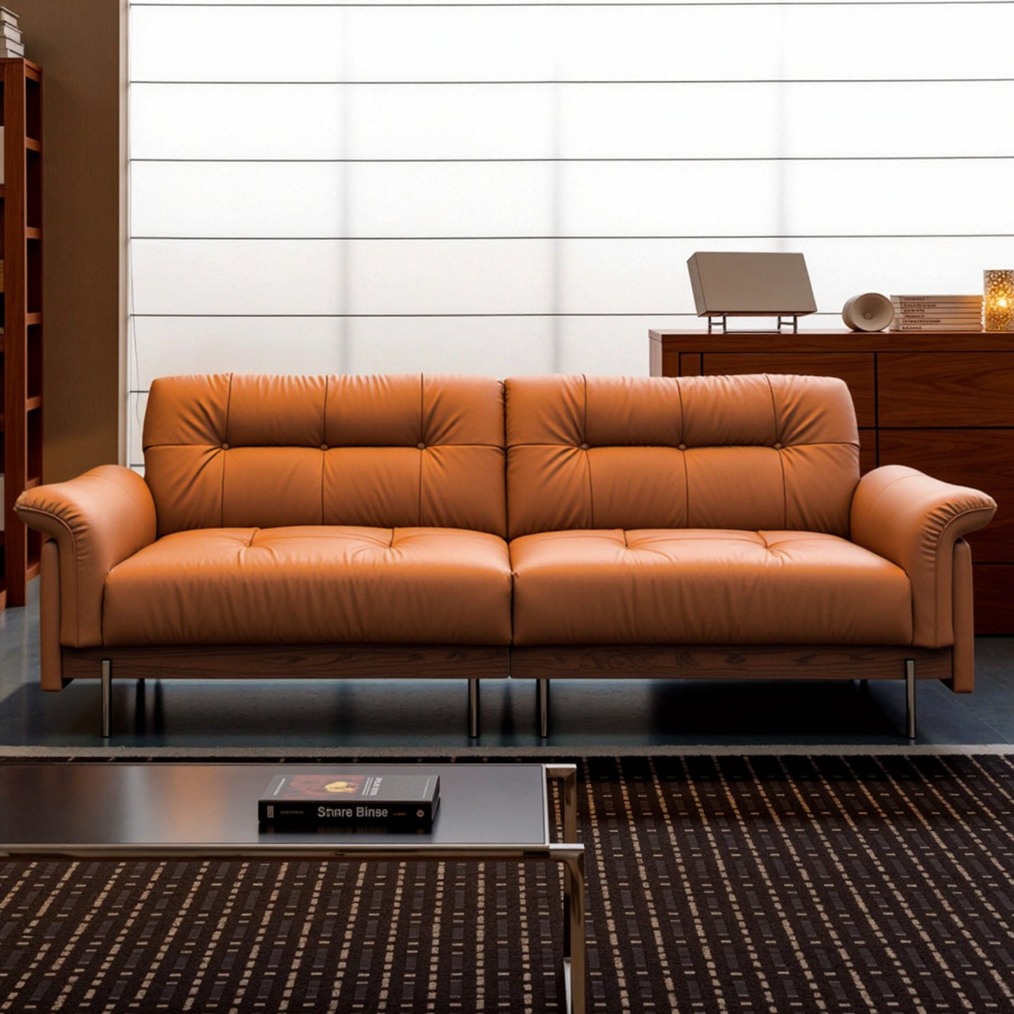 Liuguang Genuine Leather Sofa (94” / 110” / 118” / 126”)